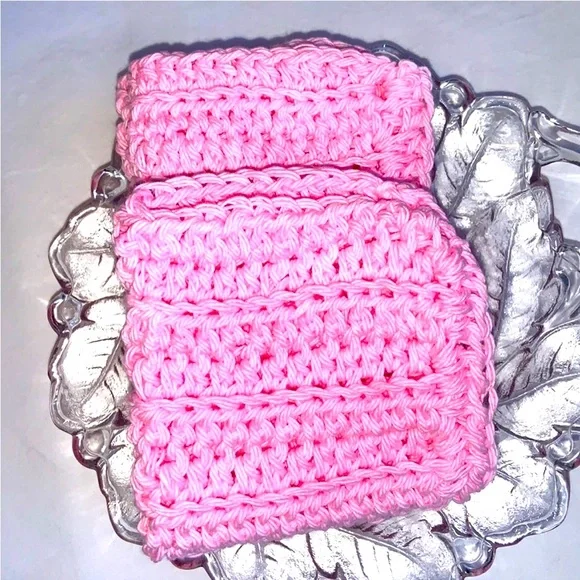 HAND CRAFTED Colorful  Crocheted All Purpose 100% Cotton Dish or Wash Cloths - Picture 5 of 6